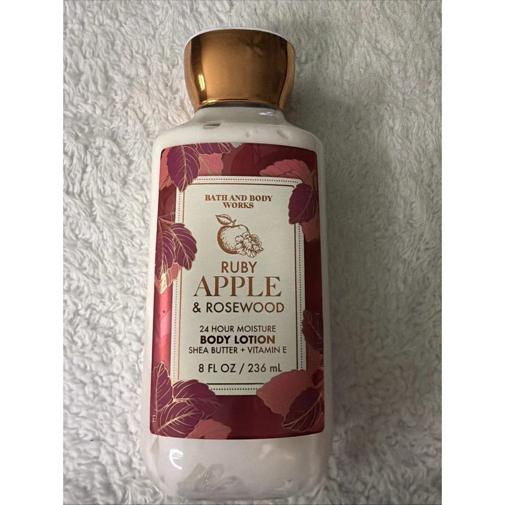 Bath and Body Works RUBY APPLE & Rosewood Body Lotion 8 Oz New